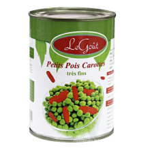 fournir des pois verts en conserve avec des matériaux secs et frais de bonne qualité